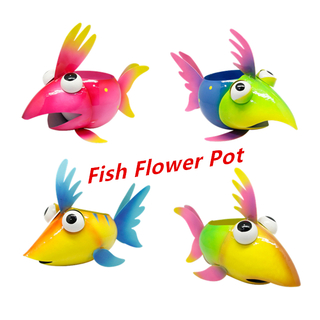 Colorful Fish Metal Flower Pot China Supplier Sino Glory