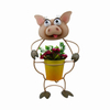 Cheap large animal flower pots indoor and garden use cow statues plant pots