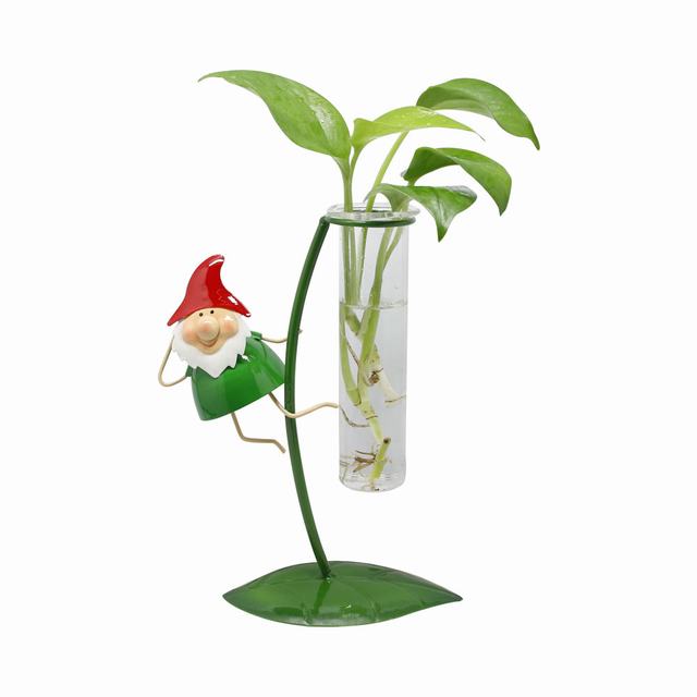 Iron modern elf glass stand plant pot indoor home office decor