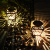 Solar Table Lights Metal Hollow Mini X Solar Outdoor/Indoor Lights for Home Patio Garden Christmas Decorative Lighting