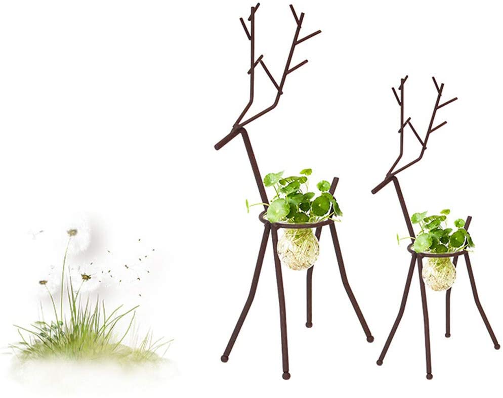 Manufacturer Luxery Wedding Decorative Nordic Metal Deer Stand Flower Planter Vase
