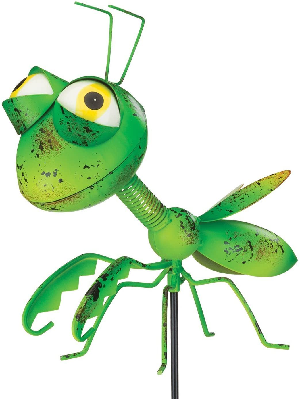 Buggy Garden Stake in Dragonfly Bee Locust Grasshopper Praying Mantis Ladybug Ant Ornamental Garden Stakes