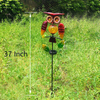 decorative solar christmas solar rocking owl garden stakes manufacturer