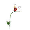 Whloesale outdoor decorative garden rain gauge stakes insect figurine with measuring rainfall plastic tube