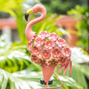 Garden Solar Lights,Flamingo Pathway Outdoor Stake Metal Lights,Waterproof Warm White LED for Lawn,Patio Or Courtyard