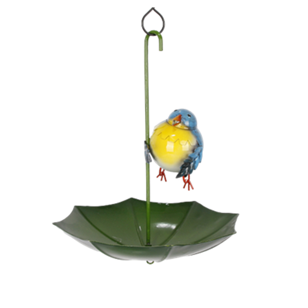 Garden and balcony hanging metal robin figurine cheap bird feeders