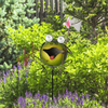 Garden Solar Light Metal Frog with Solar Yard And Lawn Stakes